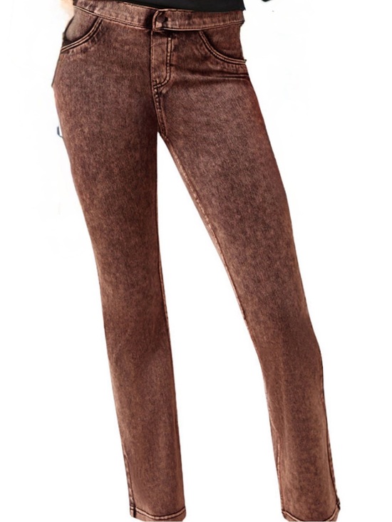 HUE Pants - NWT  XL Hue Women's High-Rise Denim Baby Bootcut Leggings - Cinnamon Denim